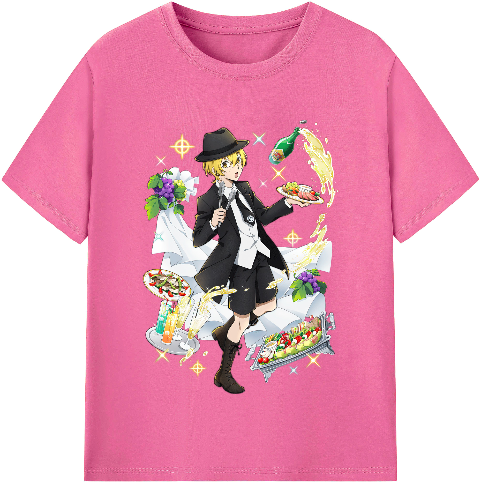 （画像用） 文豪ストレイドッグス Bungo Stray Dogs レディースカジュアルプリントTシャツ（綿100％）